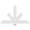 Ekena Millwork Kennewick Architectural Grade PVC Gable Bracket, 60"W x 37 1/2"H x 2"D x 6"F, 15/12 Pitch GBP060X38X0206KEN00 - alternate 4